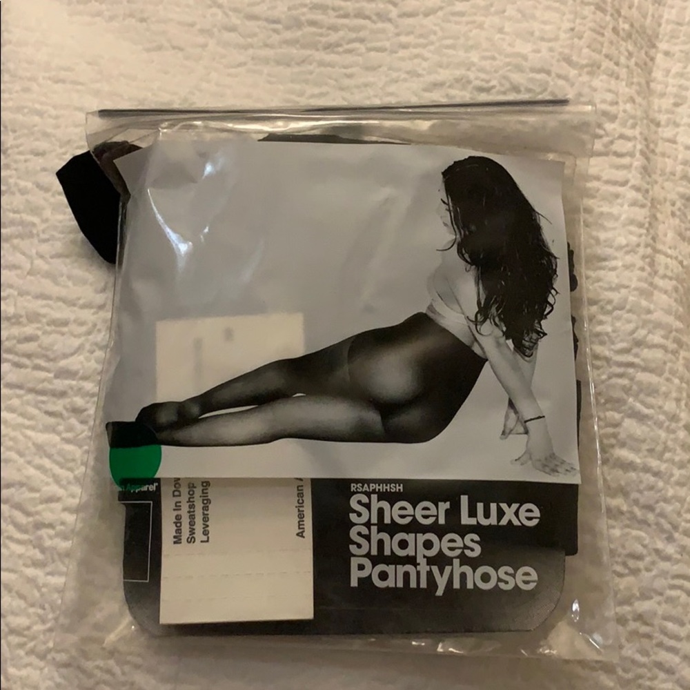 American apparel black dotted tights size XS/S